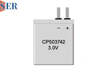 China Rectangular Primary Lithium Foil Ultra Thin Battery CP503742 For Personnel Positioning Card for sale