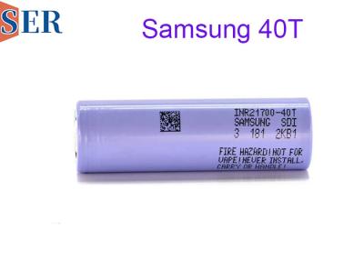 China High Drain Type INR21700 40T Samsung Li Ion Battery 3.6V Cylindrical Rechargeable Battery For Power Tools for sale