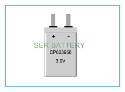 China Hoge Capaciteits Uiterst dunne Batterij LiMNO2 CP603956 3200mAh 3,0 Volt voor Smart Card Te koop