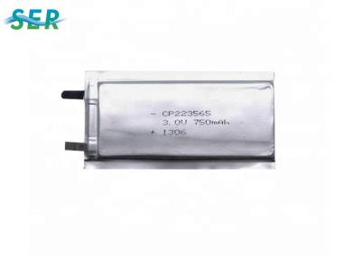 China Actieve Li van de Energie Uiterst dunne Batterij 3.0V 750mAh CP223565 - MnO2 voor enz.-Apparaat Te koop