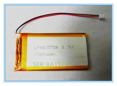 China Tablet PClithium Ion Polymer Battery Pack, 063759 Lipo Polymeerbatterij LP603759 3.7v 1500mah Te koop