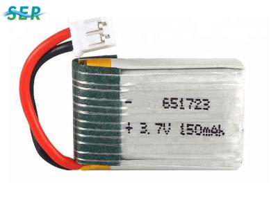 Cina Piccolo tasso alto 15C delle cellule 651723 della batteria 3.7v 150mah Lipo del fuco di RC per X2 RC Quadcopter in vendita