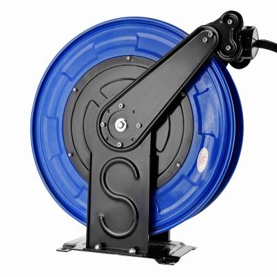 China 1/2 Inch 20m Adjustable Tool Retractable Air Compressor Self Winding Air Hose Reel Blue for sale