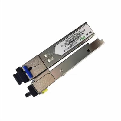 China Fiber patch cord manufacture SFP-FE-ZX LC Fiber 155M SFP 1550nm 80KM Optical SFP Transceiver Module for sale