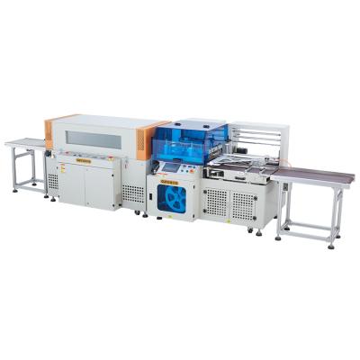 China Automatic Heat Tunnel Automatic Food Shrink Wrap Machine Plastic Foil Wrapping Shrink Paper Wrapping Machine for sale