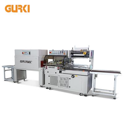 China Gurki GPL-4535+GPS-4525 Automatic Book Heat Shrink Packaging Machine Food Shrink Wrapping Machine for sale