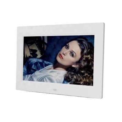 China DPF-1010 Fashion Family Desk Table Clock 10.1 Inch Digital Display HD Auto Video Photo Frame for sale