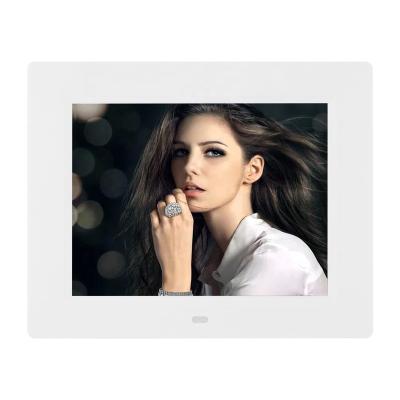 China DPF-8010 Multifunctional 8 inch remote control electronic table digital photo frame clock picture frame for sale