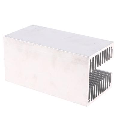 China Heatsink Factory Customized CNC Precision 40/50mm Aluminum CNC Machine Power Radiat U-slot Triode High Power Extruded Heatsink for sale