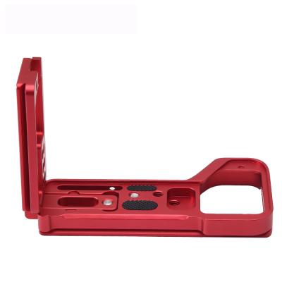 China Aluminum Metal Corner Parts a7SIII ILCE-7RM4 A7R4 Wholesale Telescopic Adjustment L Bracket Camera Bracket for sale