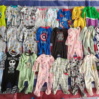 China Stock Wholesale Unisex Cheap Clearance Clothing Baby Romper Spandex/Cotton Low Price Common Goods 0-24M Baby Clothes for sale