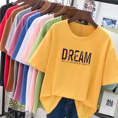 China Cotton factory direct sale casual wear printing for women custom made T-shirt for sale