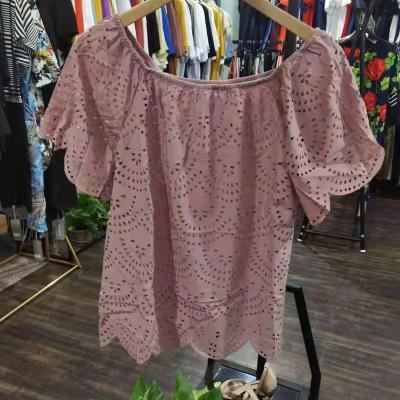 China Polyester/Cotton 2022 New Fashion Premium Used Clothes Tops In Package Wholesales For Women T-shirt Adults Summer Size Polyester/Cotton for sale