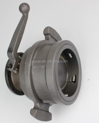 China ALLOY Fuel Tank Truck Aluminum 4 Inch API Camlock Bottom Loading Coupling for sale