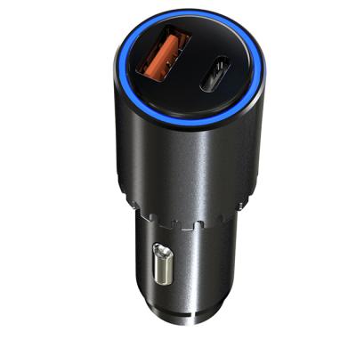 China 2022 Best Selling Mobile Phone With Dual Port 45W Heat Dissipation PD Fast Charging At The Same Time QC3.0 18W Car Charger For Mobile Phone for sale