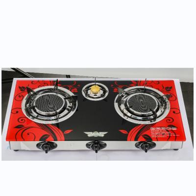 China Three Gas Stove Professional Hotel Maker Small Appearance Gas Stove Sensitive 3 Burners for sale