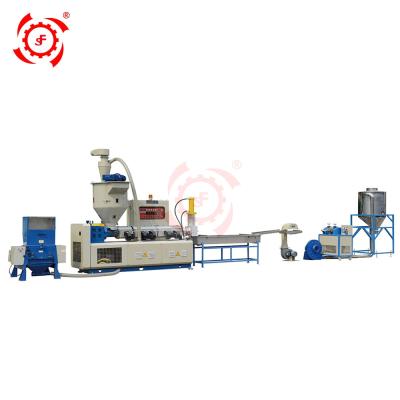 China Building material stores choose small two stage waste screw double screw low cost ABS PE PP plastic granulator recycling machine price for sale