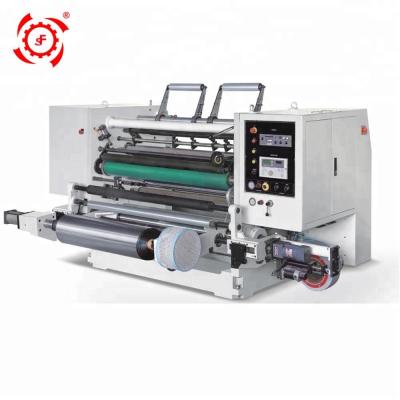 China Automatic thermal film paper label opp tissue tape slitting and aluminum foil nonwoven roll rewinding and slitting machine price for sale