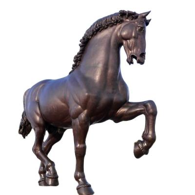 China Hot Selling Europe Handmade Leonardo Horse Sculpture For Outdoor Road for sale