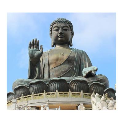 China Custom Outdoor Bronze Sculpture In Europe Big Buddha Hong Kong for sale