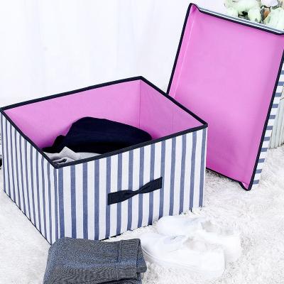 China Various Color Viable Good Quality Cheap Woven Fabric Cheap Price Foldable Storage Boxes Non Widely Use In Home Hotel for sale