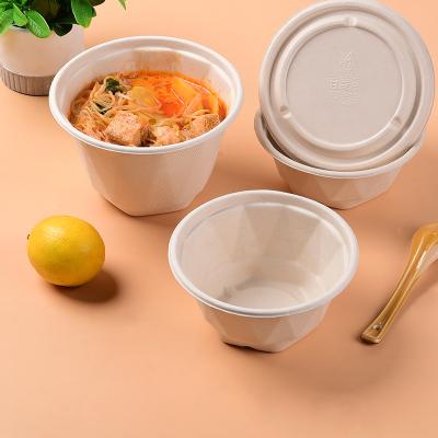 China Wholesale Biodegradable Disposable Disposable Bagasse Bowl Container Food Container Bagasse Food Container Food Box for sale