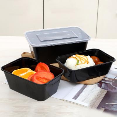 China Factory price pp takeaway meals microwavable plastic prep containers disposable food container for sale