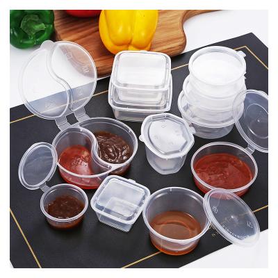 China Eco-friendly High Quality Disposable Microwave Prep Meal Side Sauce Plastic Cup SHINY PP Containers 2 Ounce for sale