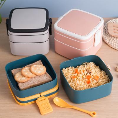 China Microwave Food Bento Lunch Box Portable Food Container With Airtight Container Wholesale Imperial With Handle for sale