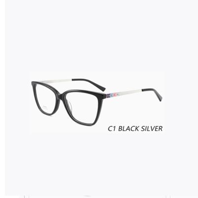 China Fashion Sunglasses Shape Designer Multi Designs New Acetate Full Metal Frame Optical Glasses Eye Frames Optical Glasses for sale