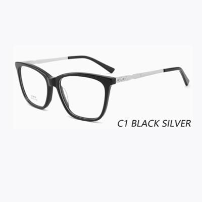 China Cheap Fashion Sunglasses Customs LOGO Acetate Metal Optical Frame Glass Price Glasses Frames for sale