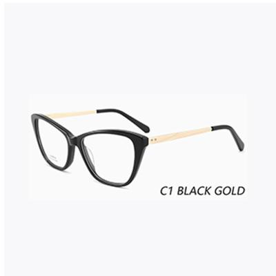 China Fashion Sunglasses Eyewear Acetate Metal Round Optica Frame Classic Style Design Unisex Spectacle Frame New for sale