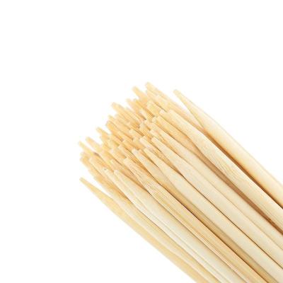 China Best Easily Cleaned Fruit Salad Barbecue Grilling Skewers 35cm Disposable Bamboo Skewers Bamboo Stick for sale