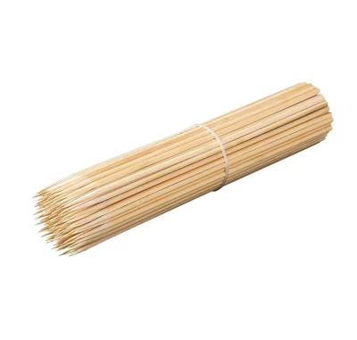 China Easily Cleaned Disposable Heavy Duty Marshmallow Roasting Skewers Round Bamboo Sticks for sale