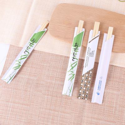 China Restaurant Take Away Disposable Food Chopstick Print Customized With Logo Printing for sale