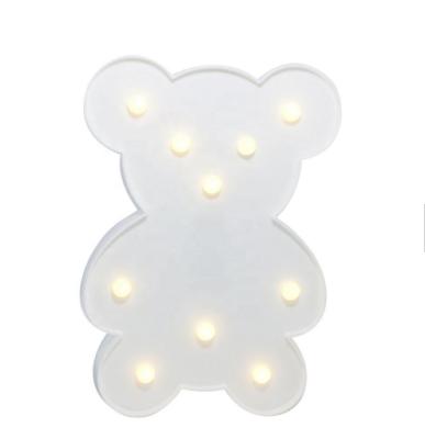 China 2020 Room Bear Marquee Light, Wedding Party Decor Light Bear Lamp Marquee Letter Lighting for sale