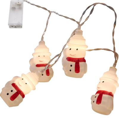 China Festival Decoration 2 Meter 10 Indoor LED Scarf Snowman Christmas Day Room Decoration LED String Lights for sale