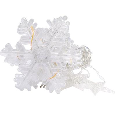 China Outdoor/Indoor Decoration LED Snowflake String Curtain Window Light Fairy Christmas Wedding Party Decoration for sale