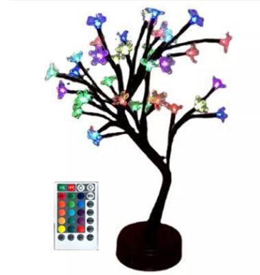 China Creative Cherry Blossom Tree Lamp Net Table Lamp Decoration Bedside Night Lamp Ceremony Holiday Decoration for sale