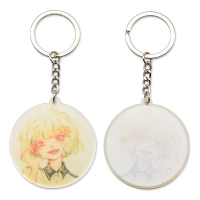 China ALL Manufacturer custom logo anime cartoon character acrylic key chain clear keychains for gift for sale