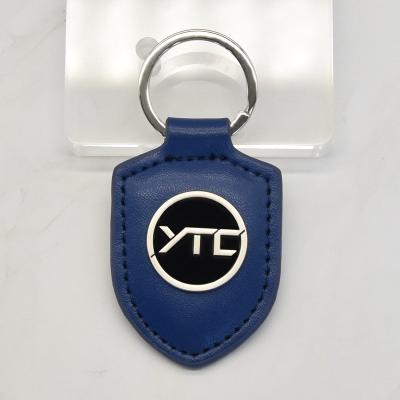 China ALL Wholesale Custom Logo White Car Manufacturers Leather Key Chain Strap For Sale for sale