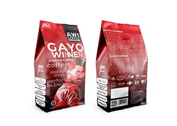 China 250g Printed Packaging Bag Custom Printed Plastic Flat Bottom Coffee Bag With Valve for sale