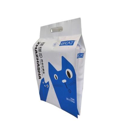 China Colorful Cat Litter Package Plastic Moistureproof Cat Litter Bag for sale