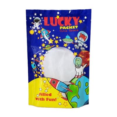 China Custom Printed Packaging Bag Heat Seal Aluminum Foil Plastic Three Side Sealed Bags With Windows for sale