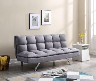 China SOFA BED Living Room General Used Fabric Metal Legs Gray Sofa With Bed for sale