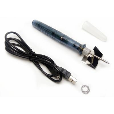 China Pencil Handle Low Price 5V8W Temperature Regulating Electric Iron USB Mini Welding Pen Can Be Matched With Mobile Power Maintenance Welding for sale