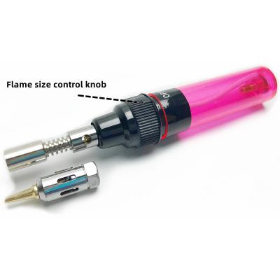 China Pencil Grip Gas Red Pen Tool Outdoor Welding Spray Gun Can Be Refilled Butane Gas Cordless 1300 Degrees Celsius for sale