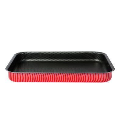 China Sustainable Commercial Aluminized Flat Biscuit Bread Cake Baking Tray Set Cookware Wholesale for sale