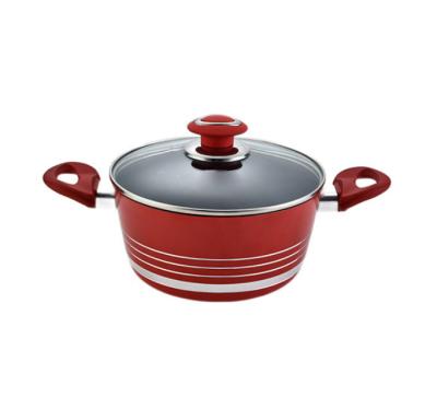 China Durable Tornado Non Stick Aluminum Plant Pot Aluminum Cooking Pot Set Cookware Wholesale 26cm Non-Stick Casserole for sale