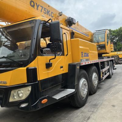 China Manufacturing Plant XCMG used crane QY75KC 75 ton Original machine China xcmg QY75 low price sale for sale